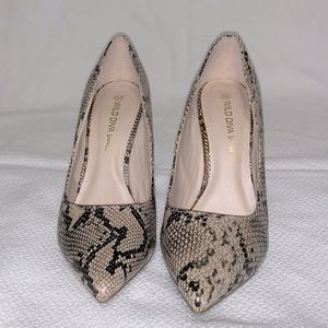 Snake print  heels